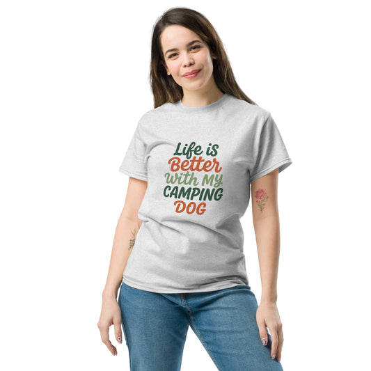 Life Is Better With My Camping Dog Shirt – Labrador Camping T-Shirt for Dog Lovers & Campers